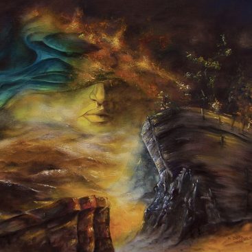 ARKA 2015r. Autor: Małgorzata Greguła. Obraz olejny. Surrealizm. Wym: 60 x 50 cm