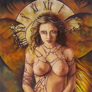 CZAS 2016 r. Obraz olejny. Surrealizm, figuratywne. 60 x 70 cm