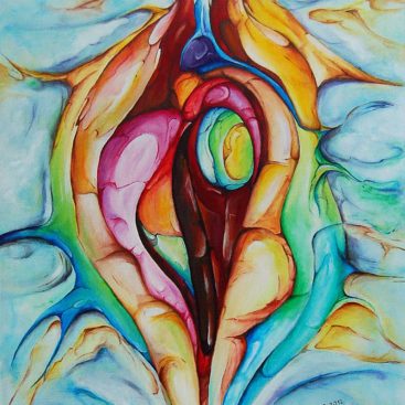Oczekiwanie - 2012 autor: Małgorzata Greguła. Obraz akrylowy na płótnie. Abstrakcja. wymiary: 46x60 cm